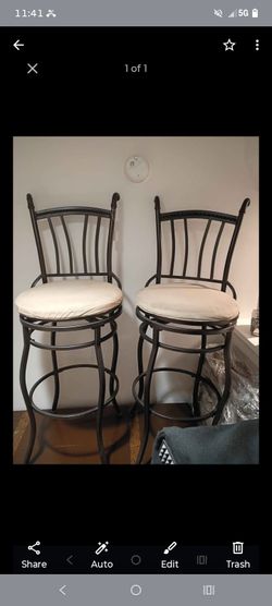 Two stools chairs