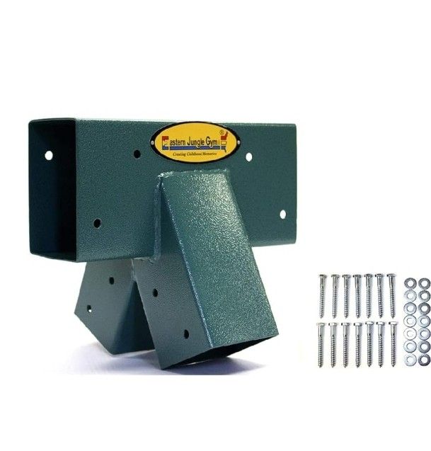 90° A-Frame Swing Set Bracket Heavy Duty for Ez, Simple Install - DIY Swing Set Parts