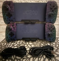 JC200 Wired Controller Grip Black for Nintendo Switch Hall Effect Joystick RGB I have 2 Each $40 Both $80 Working perfectly