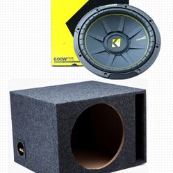 New Kicker Comp c 12” Subwoofer With Ported Box