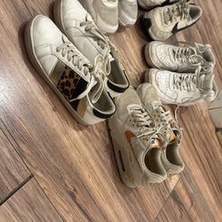 Bag Of Used Shoes Sizes 7.5-8. Just need A Good Cleaning. Ranging From Good To Decent Condition 