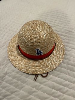 Dodgers One Piece Straw Hat