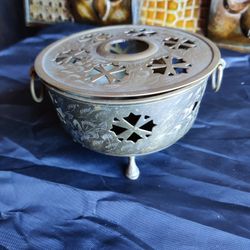 VINTAGE BRASS INCENSE BURNER 
