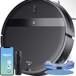 Robot Vacuum for Pet Hair, 2-in-1 Vacuum & Mop Combo with Tangle-Free Suction & Smart 3D Avoidance, App/Wi-Fi/Alexa, Ultra-Slim & Quiet, Self-Charging