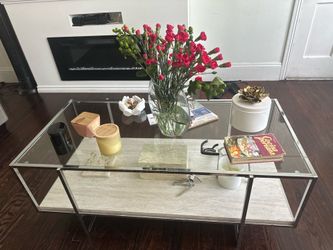 Coffee table glass $120