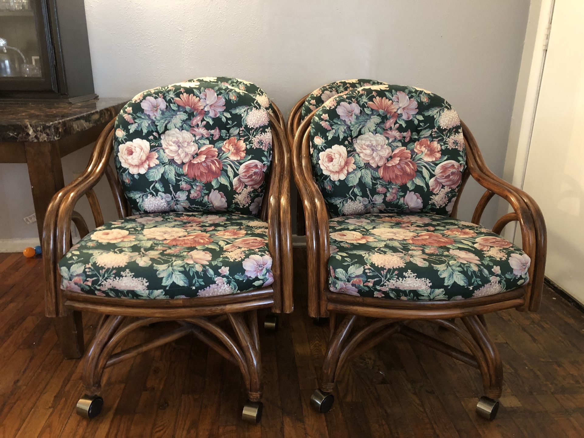 Rattan Chairs Swivel Dining Chairs