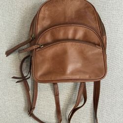 Tommy Bahama Women's Crossbody Convertible Backpack Brown Leather