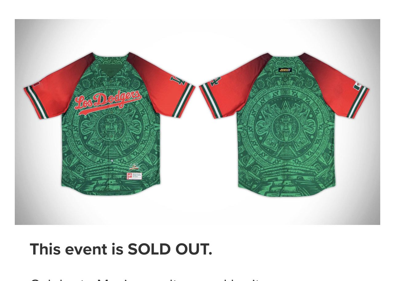Dodgers Mexican Heritage Night Jersey $60 Medium Or XL