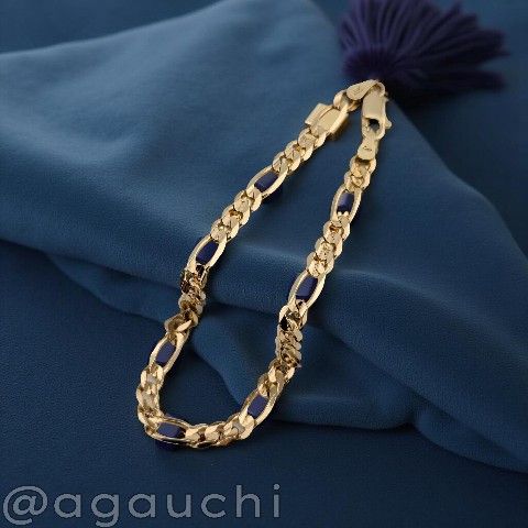 ✨14K Solid Yellow Gold Fígaro Bracelet👌