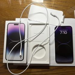 iPhone 14 Pro Max w/128GB, purple, unlocked
