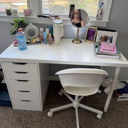 IKEA desk and chair