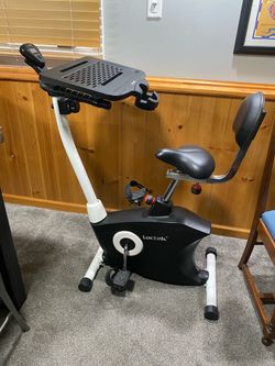 Loctek Desk Exercise Bike with Laptop Tray