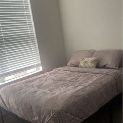 Queen mattress with bed frame - Need it gone ASAP
