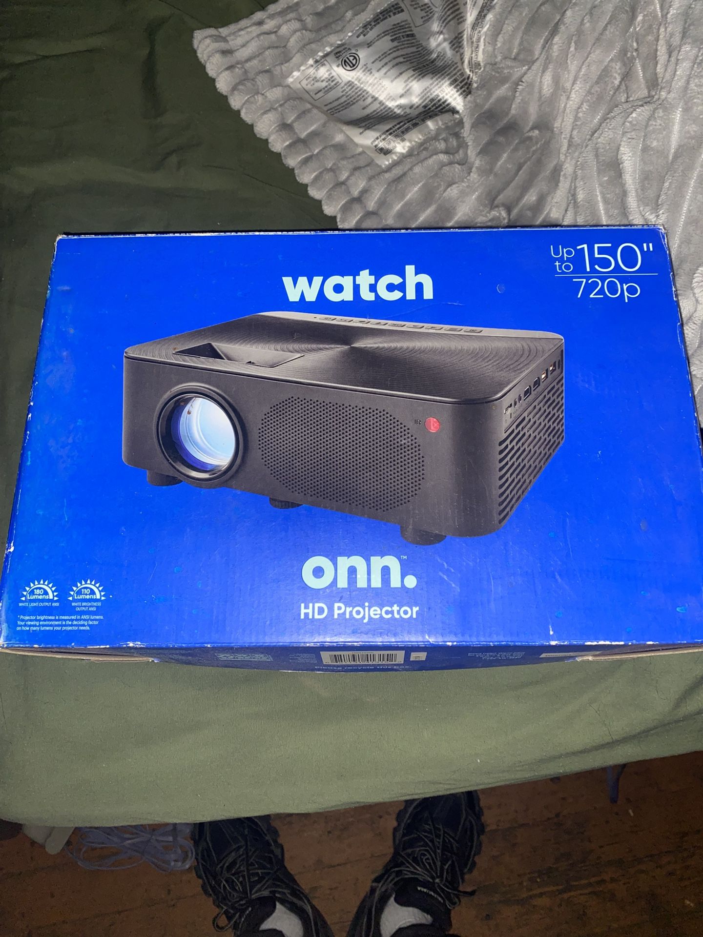 Onn. 720p Had LCD Home Theater Projector Black