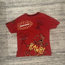 Nickelodeon T-Shirt (Hey Arnold), (Invader Zim), (Rocko's Modern Life), And (Rugrats) 
