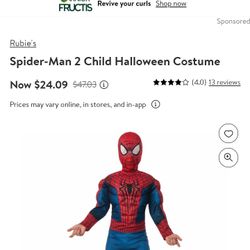 Spider Man 2 Child Halloween Custome 