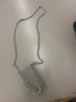 Pearl Beaded Mini Crossbody Bag