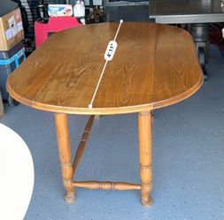 All wood dinner table