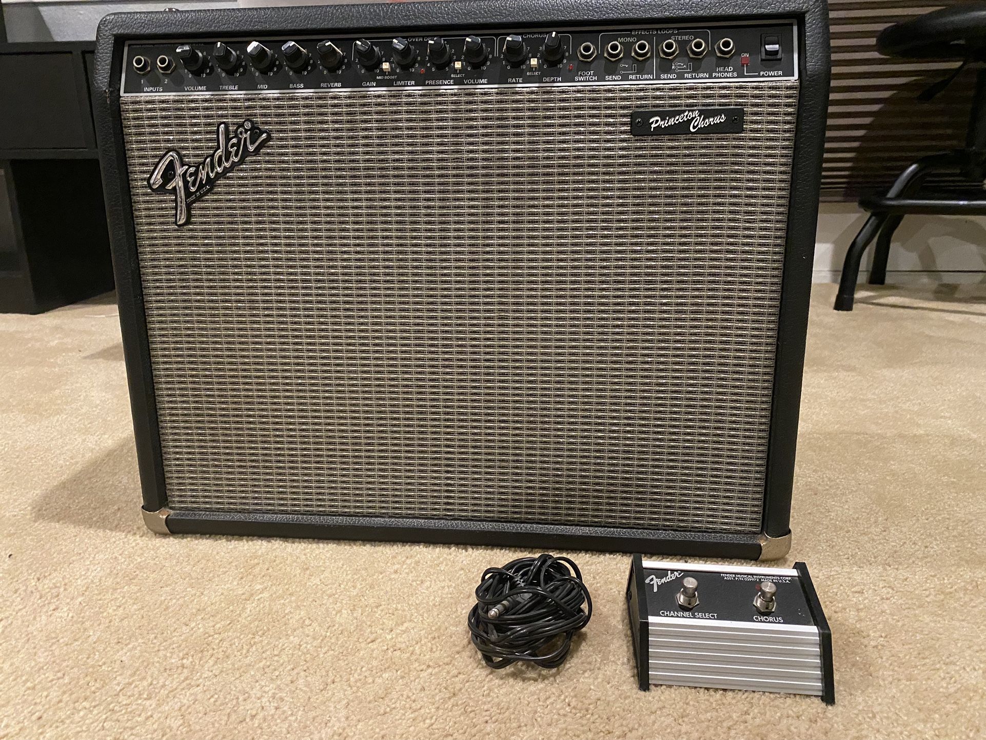 Fender Princeton Chorus Amp w Foot Switch mid-90s