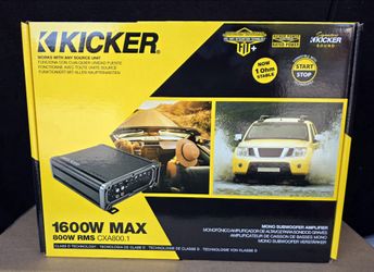 🔥$170  Firm On Price, Brand New sealed
🔥Kicker CXA800.1 1600W Max Mono Subwoofer Amplifier