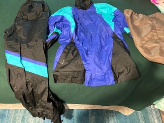 Rain gear for riding in foul weather