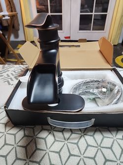 Faucet Bathroom or kitchen Sink Single Handle Oil Bronze Black by Fransiton