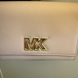 MK Blush Pink And Gold Magnetic Crossbody 