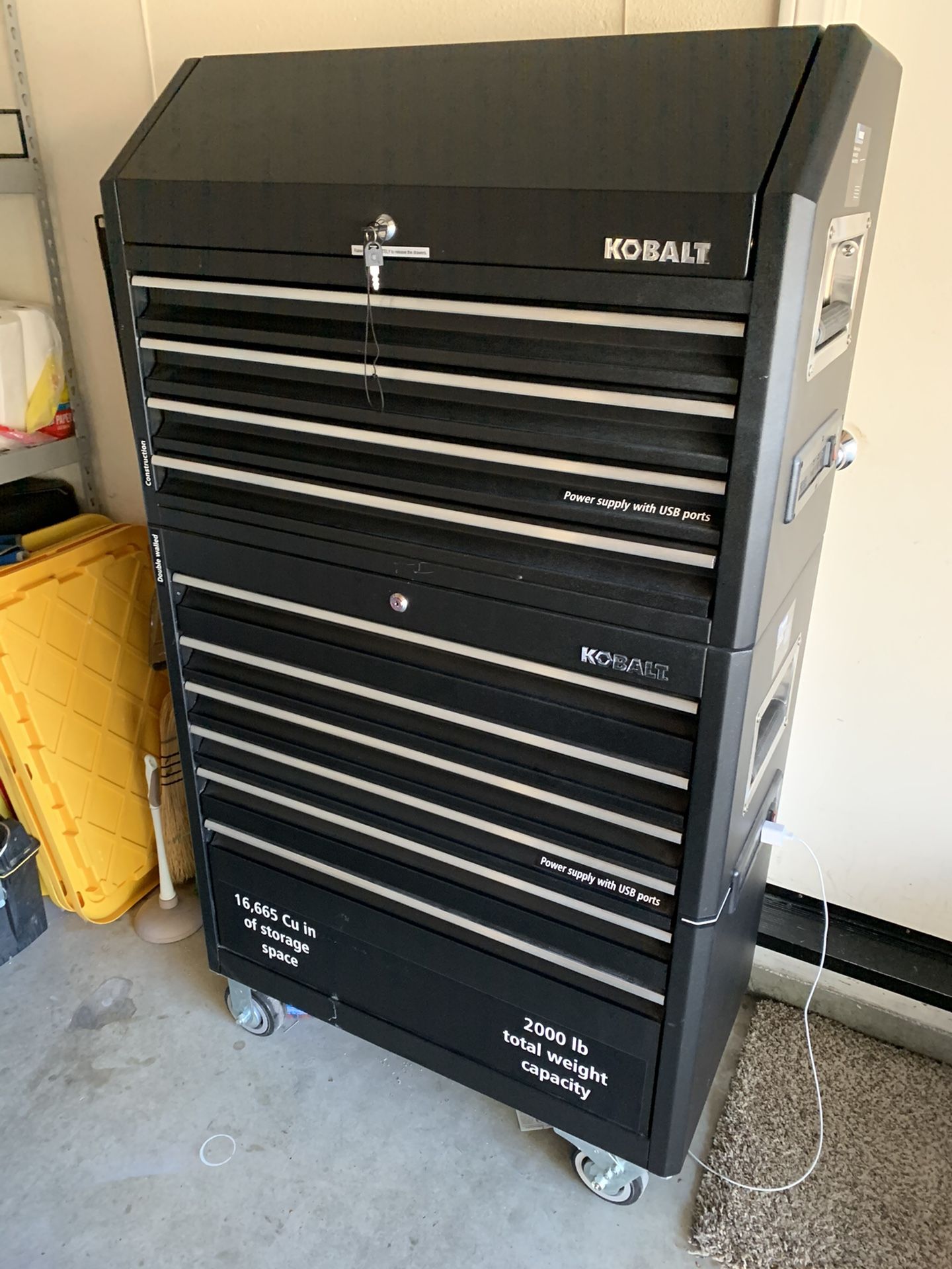 Kobalt 4 Drawer Tool Chest W/ 6 Drawer Roller Cabinet