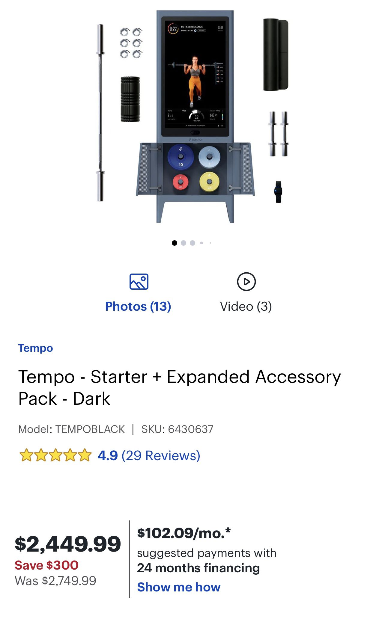 Tempo Starter Expanded Accessory Pack NEW