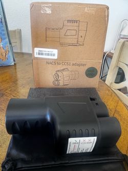 Electric car charging adapter