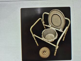 Shower Chair Commode With Removable Bucket And Lid