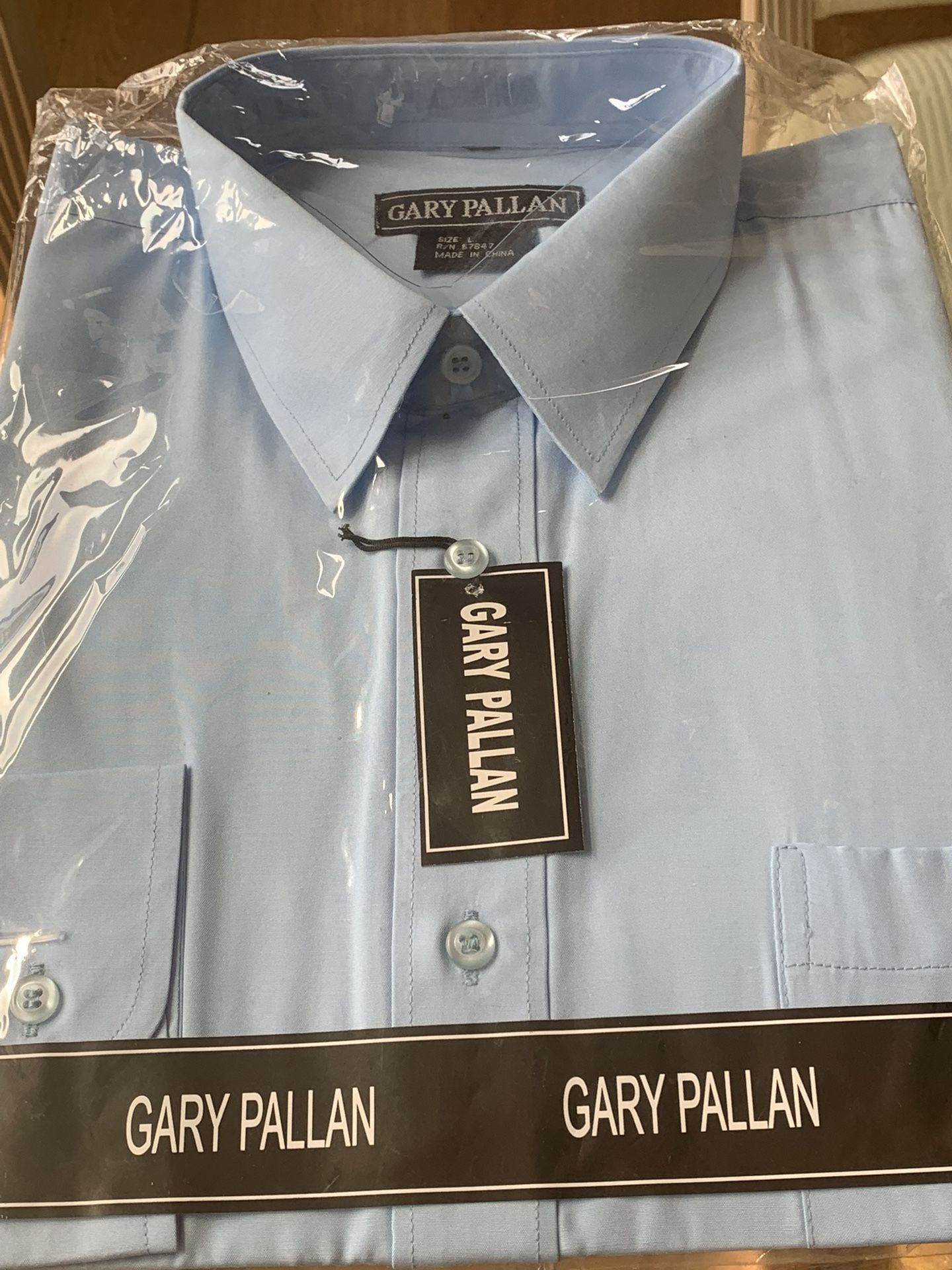 New Light Blue, Size Medium GARY PALLAN Shirt.
