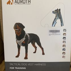 Tactical Dog Vest Harness Size Large New Inbox Never Opened Color, Blue Camo