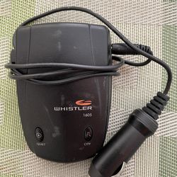 Whistler 1605 Radar Detector + Car Charger – Great Condition!