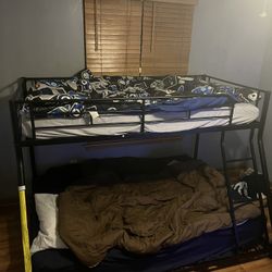 Two Metal Twin Over Full Bunk Beds !!! 