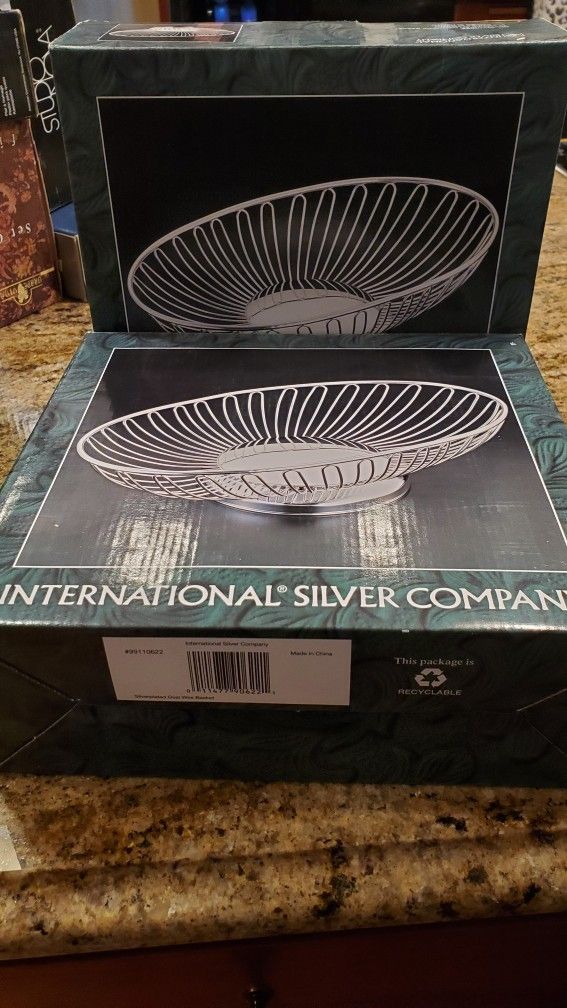 Silver Basket Set Of 2