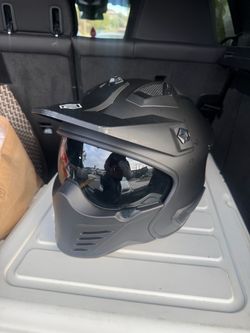 Matte Black Full Face Motorcycle Helmet