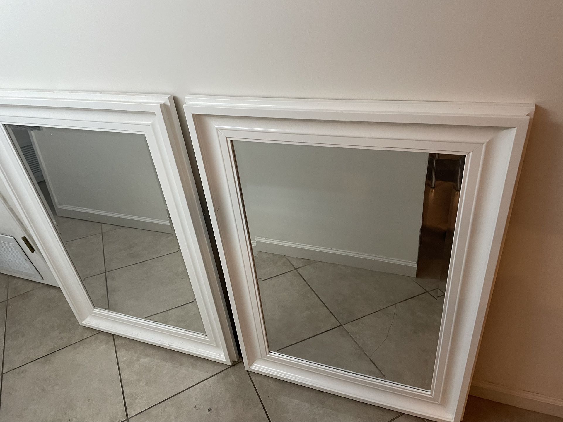 Pair Of Large Mirrors 
