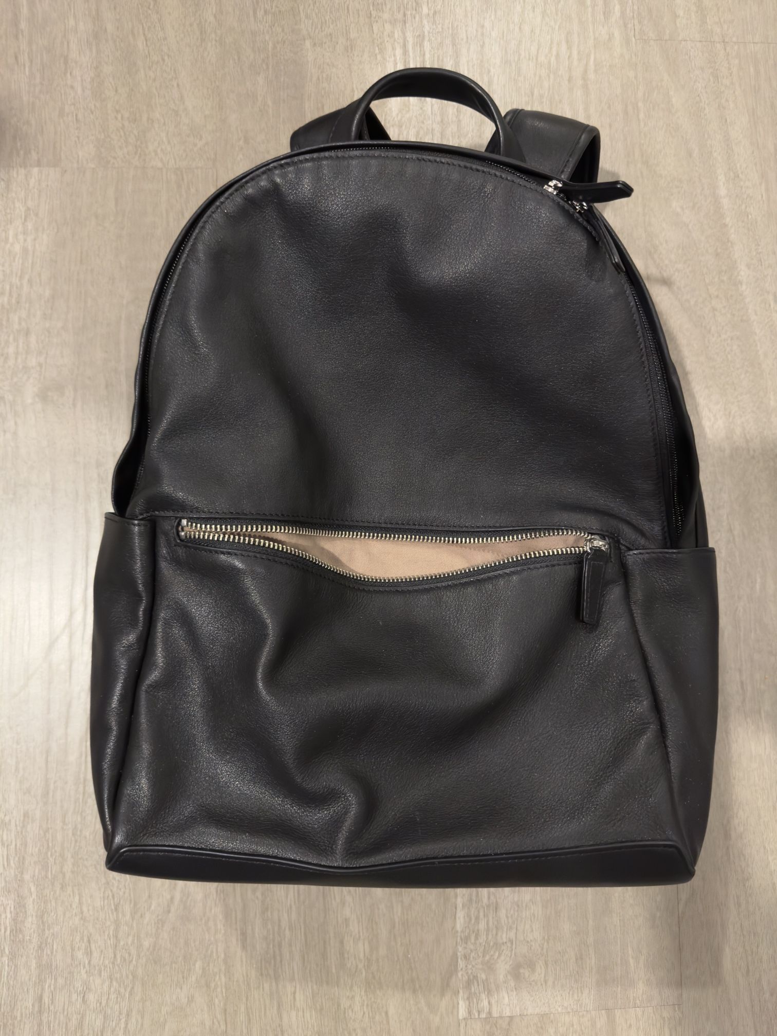 Leatherology Sloan Leather Backpack In Black Onyx