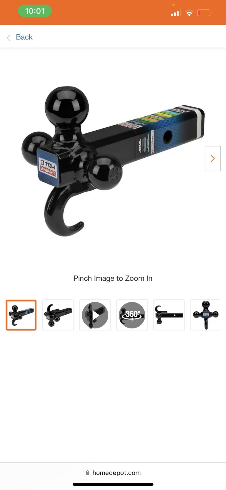 Trailer Hitch Combo W / Hook