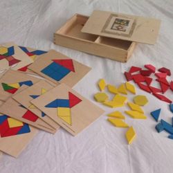 Melissa & Doug Pattern Blocks and Boards Classic Toy
