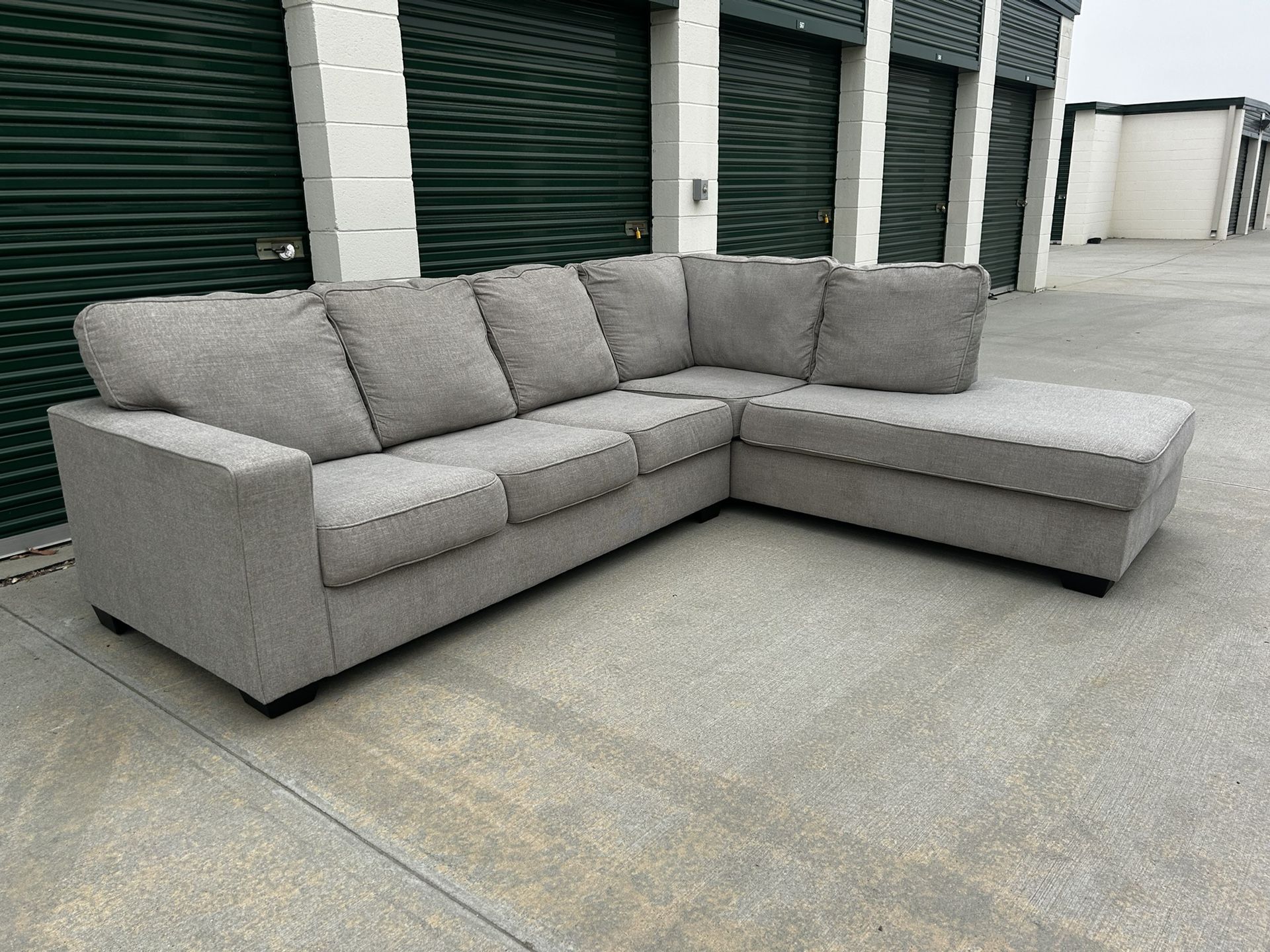 FREE DELIVERY | Grey L Sectional Sofa