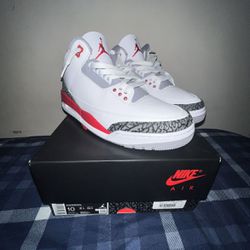 Jordan 3 Fire Red Size 10
