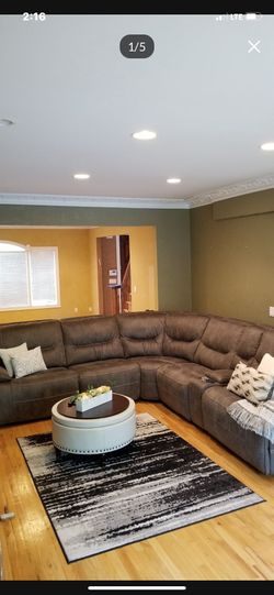 Suede Sectional Sofa
