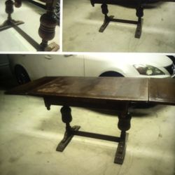 Antique Table With Side Extensions