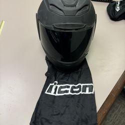 Matte Black Icon Helmet 