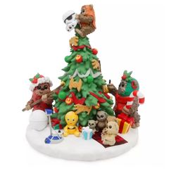Disney Star Wars Ewok Musical Christmas Tree Figurine New with Box