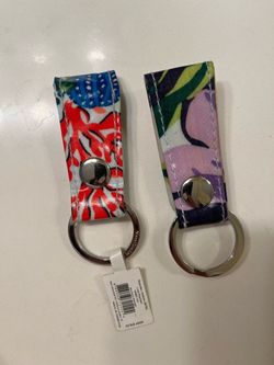 New Vera Bradley Key Rings Set of Two