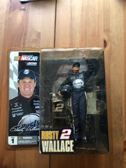 🔥 NASCAR RUSTY WALLACE #2 ACTION McFARLANE FIGURINE SERIES 1 🔥