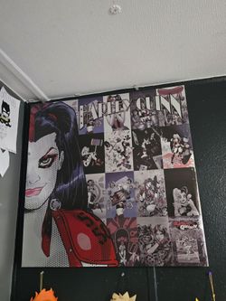 Harley Quinn Comic Art Collage Poster